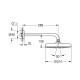 Верхній душ з настінним кронштейном Grohe New Tempesta Classic (26411000)
