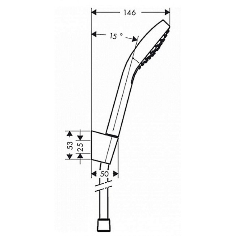 Hansgrohe Душовий набір Croma Select E 1jet (26412400)