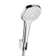 Hansgrohe Croma Select E Vario Porter Ручний душ, з утримувачем і шлангом1,6м, колiр білий, (26413400)