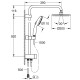 Grohe Tempesta System 200 Душова система Flex із перемикачем настінного монтажу (26452002)
