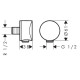 Hansgrohe FIXFIT шлангове з`єднання, шлифована бронза, (26453140)