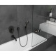 Hansgrohe FixFit Шлангове під`єднання Square з клапаном зворотнього току, колiр покриття чорний матовий, (26455670)
