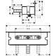 Hansgrohe Тримач Fixfit Porter 300, білий/хром, (26456400)