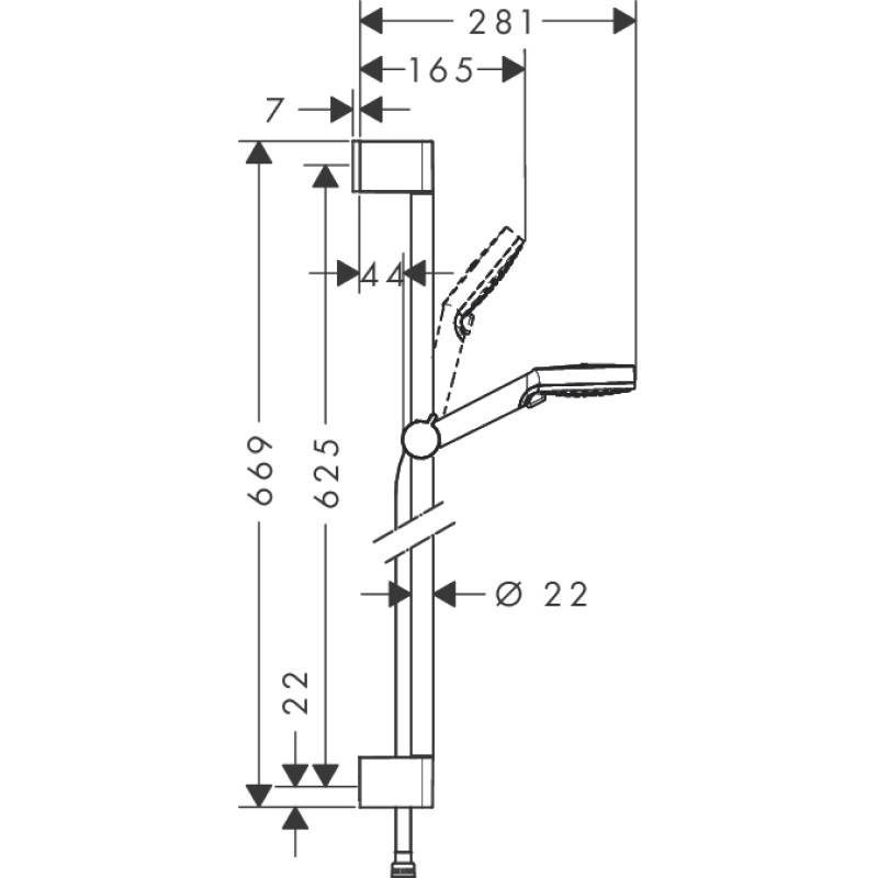 Hansgrohe Душовий набір Crometta Vario 0,65 м (26532400)
