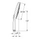 Grohe 26553000 Rainshower Smartactive 150 Ручний душ, 3 режими струменю inshower Smartactive 150 Ручний душ, 3 режими струменю (26553000)