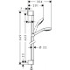 Hansgrohe Croma Select S Multi Душовий набір, 0,65 м, (26561400)