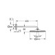 Верхній душ з настінним кронштейном Grohe Rainshower Mono (26563000)