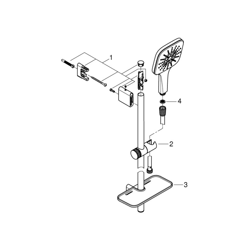 Grohe Душовий гарнітур Rainshower Smartactive 130 (26586000)