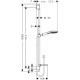 Hansgrohe Raindance Select E Душовий набір білий хром, (26621400)