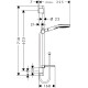Hansgrohe Душовий набір Raindance Select E120 Ecosmart 0,65 м (26622400)