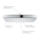 Grohe tempesta 250 cube верхній душ з WaterSaving (26685000)