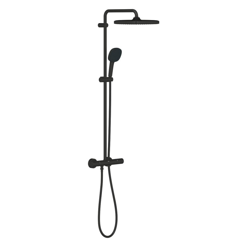 Grohe 266892431 Tempesta System 250 Cube Душова система з термостатом, чорний матовий empesta System 250 Cube Душова система з термостатом, чорний матовий (266892431)