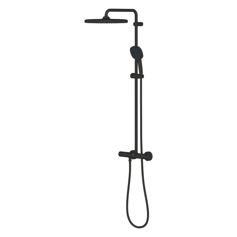 Grohe 266892431 Tempesta System 250 Cube Душова система з термостатом, чорний матовий empesta System 250 Cube Душова система з термостатом, чорний матовий (266892431)
