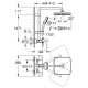 Grohe 26691001 New Tempesta Cosmopolitan System 250 Душова система з виливом w Tempesta Cosmopolitan System 250 Душова система з виливом (26691001)