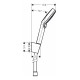 Hansgrohe Душовий набір Crometta Vario EcoSmart 160 білий/хром (26694400)