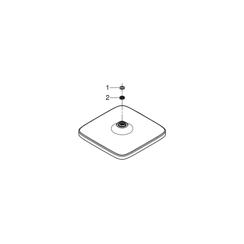 Grohe Vitalio comfort 250 Cube верхній душ з WaterSaving (26695000)