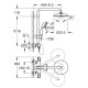 Grohe Душова система з термостатом для настінного монтажу BauClassic 210 (26699000)