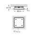 Grohe Rainshower Aqua Mono Стельовий душ 1 режим, включає вбудовану частину (26731000)