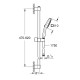 Grohe 267482433 Tempesta Cube 110 Душовий гарнітур, 2 режими струменю, чорний матовий empesta Cube 110 Душовий гарнітур, 2 режими струменю, чорний матовий (267482433)