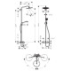 Hansgrohe Croma Select 280 Air 1jet Showerpipe Душова система для ванни з термостатом, хром, (26792000)