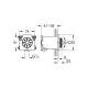 Grohe Rainshower AQUA 75 Боковий душ квадрат, 2 струменя (26802000)