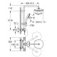 Grohe 26811001 New Tempesta Cosmopolitan 210 Душова система з термостатом w Tempesta Cosmopolitan 210 Душова система з термостатом (26811001)