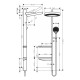 Hansgrohe Душова система Rainfinity Showerpipe 360 ​​1jet хром (26842000)