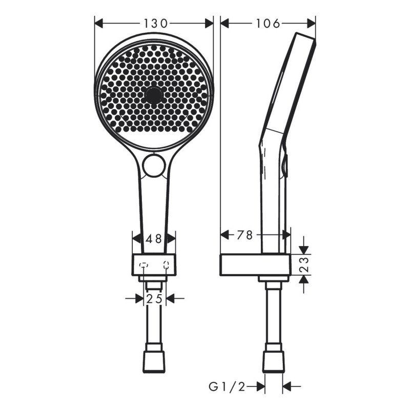 Hansgrohe Душовий набір 130 3jet зі шлангом 125 см (26852700)