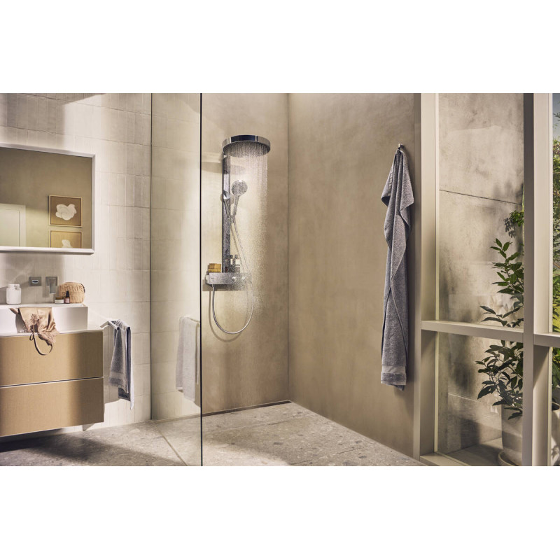 RAINFINITY Showerpipe душова система 360 1jet з термостатом, хром