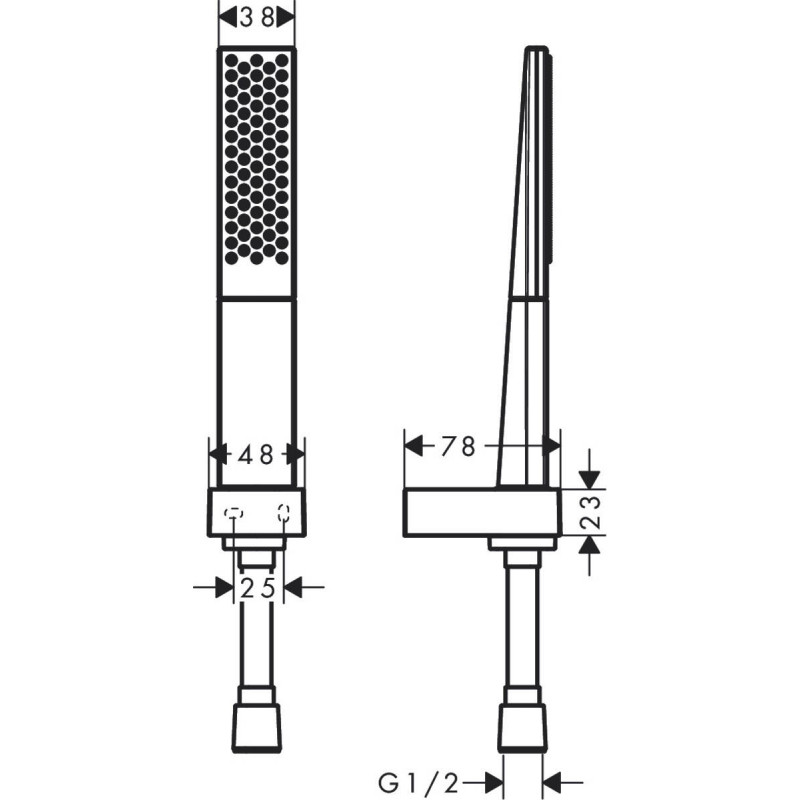 Hansgrohe Rainfinity Душовий набiр 100 1jet, зi шлангом 160см, (26856000)