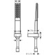 Hansgrohe Rainfinity Душовий набiр 100 1jet, зi шлангом 160см, (26856000)