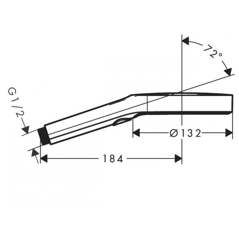 Hansgrohe Rainfinity Ручний душ 130 3jet, колiр покриття матовий чорний, (26864670)