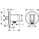 Hansgrohe FIXFIT Porter S тримач для душу, колірбілий матовий, (26888700)