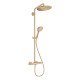 Hansgrohe CROMA SELECT S душова система Showerpipe 280, 1jet, з термостатом, шліфованна бронза, (26890140)
