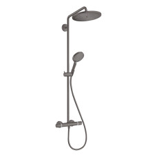 Hansgrohe Душова система Croma Select S Showerpipe 280 1jet із термостатом чорний матовий/хром
