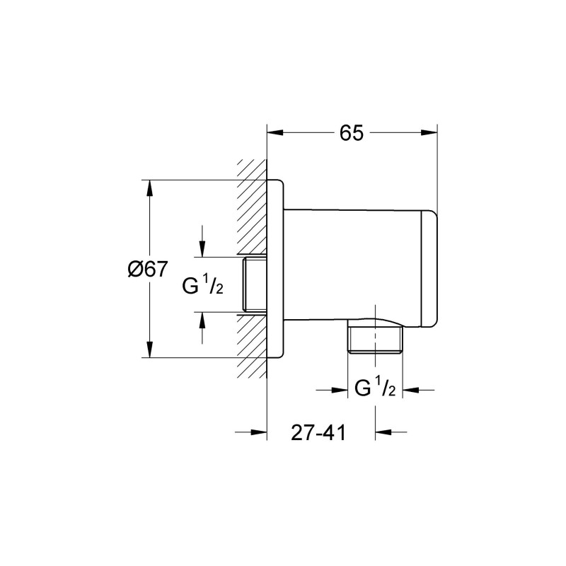 Grohe QuickFix Vitalio Universal Підключення душового шлангу (26963001)