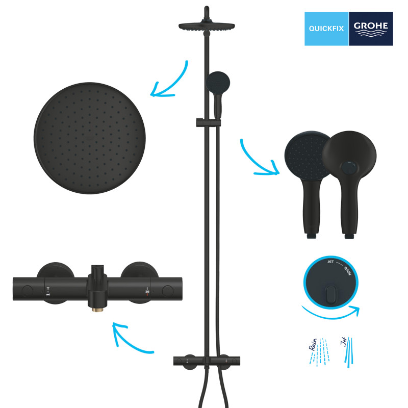 Grohe Quickfix Vitalio Start 250 Душова система з термостатом для ванни (269882431)