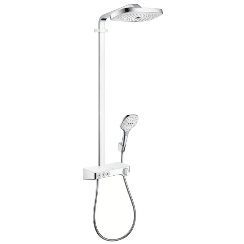Hansgrohe Raindance Select E 300 Showerpipe Душовий система з термостатом ,білий хром, (27127400)