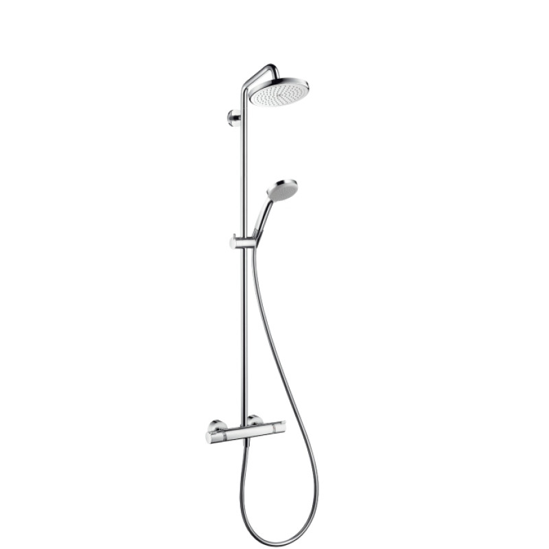 Hansgrohe Душова система з термостатом для настінного монтажу Croma Air 220 1jet Showerpipe (27185000)