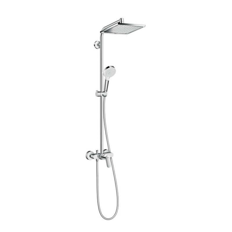 Hansgrohe Душова система з одноважільним змішувачем Crometta E 240 1jet Showerpipe (27284000)