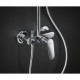 Hansgrohe Душова система з одноважільним змішувачем Crometta E 240 1jet Showerpipe (27284000)