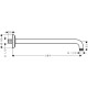 Axor Showers Тримач душу Classic 389мм, ½’, колiр покриття шлiфована бронза, (27348140)