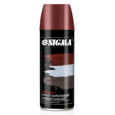 SIGMA Грунт аерозольний акриловий 400мл RAL 3009 (червоно-коричневий) (2737541)