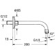 Grohe 27406000 Relexa Душовий кронштейн 218 мм, хром lexa Душовий кронштейн 218 мм, хром (27406000)