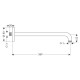 Hansgrohe Croma Тримач душу 389 мм, ½’, колiр матовий чорний, (27413670)