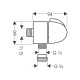 Hansgrohe Fixfit Шлангове під`єднання 27452000, (27452000)