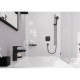 Hansgrohe FIXFIT E шлангове під`єднання, 1/2`, без клапану зворотнього току води, внутрiшня частина з латунi, колiр чорний матовий, (27454670)
