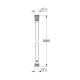 Grohe VitalioFlex Silver TwistStop 2000 душовий шланг (27507001)