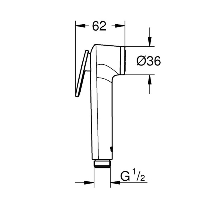 Grohe 27512001 Tempesta-F Trigger Spray 30 Гігієнічний ручний душ mpesta-F Trigger Spray 30 Гігієнічний ручний душ (27512001)