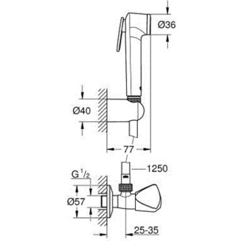 Grohe Гігієнічний душ Tempesta-F Trigger Spray, хром (27514001)